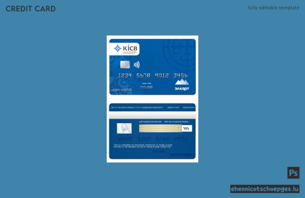 Kirgisistan KICB Bank Elcard Kartenbeispielvorschau